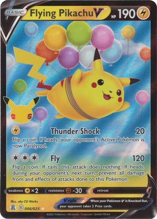 Pokémon TCG: Flying Pikachu V 6/25 - Celebrations