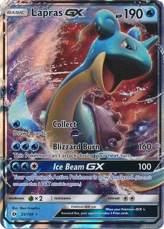 Pokémon TCG Lapras GX #35-149 - Sun & Moon (Base Set)