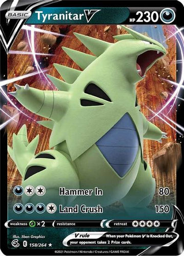 Pokémon TCG: Tyranitar V 158/264 - Sword & Shield Fusion Strike