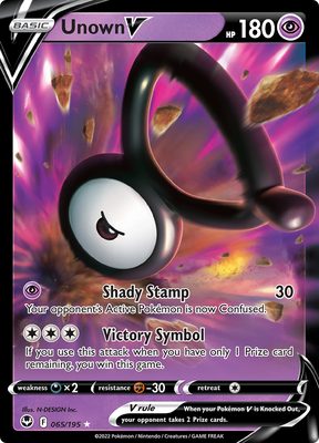 Pokémon TCG: Unown V 065/195 - Sword & Shield Silver Tempest