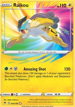 Pokémon TCG: Raikou 50/185 - Sword & Shield Vivid Voltage