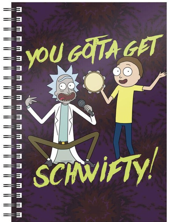 Rick and Morty Get Schwifty A5 notebook