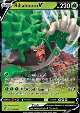 Pokémon TCG: Rillaboom V 12/192 - Sword & Shield Rebel Clash