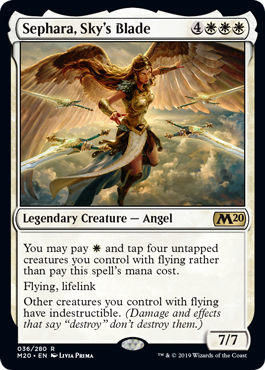 Magic the Gathering - Sephara, Sky's Blade - Core Set 2020