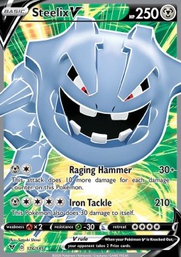 Pokémon TCG: Steelix V 176/185 - Sword & Shield Vivid Voltage