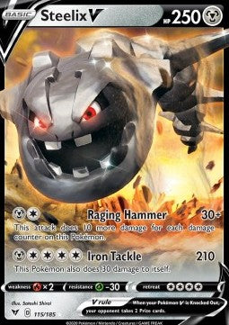 Pokémon TCG: Steelix V 115/185 - Sword & Shield Vivid Voltage