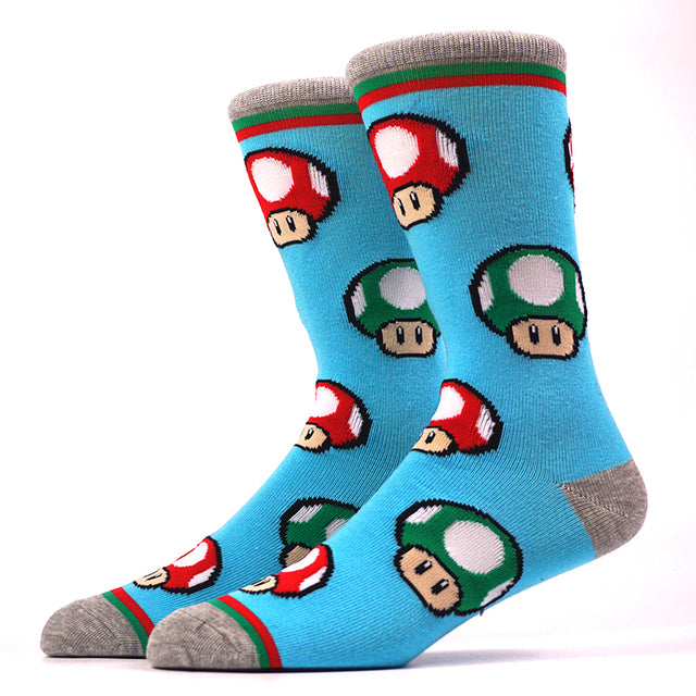 Super Mario Mushrooms Socks