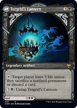 Load image into Gallery viewer, Magic the Gathering - Tergrid, God of Fright / Tergrid&#39;s Lantern (Showcase) - Kaldheim
