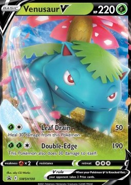 Pokémon TCG: Venusaur V SWSH100 - Sword & Shield Black Star Promos