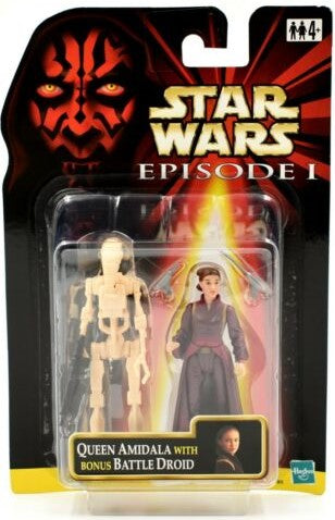 Star Wars Episode I Figure: - Queen Amidala with Bonus Battle Droid 9.5cm