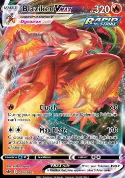 Pokémon TCG: Blaziken VMAX 21/198 - Sword & Shield Chilling Reign