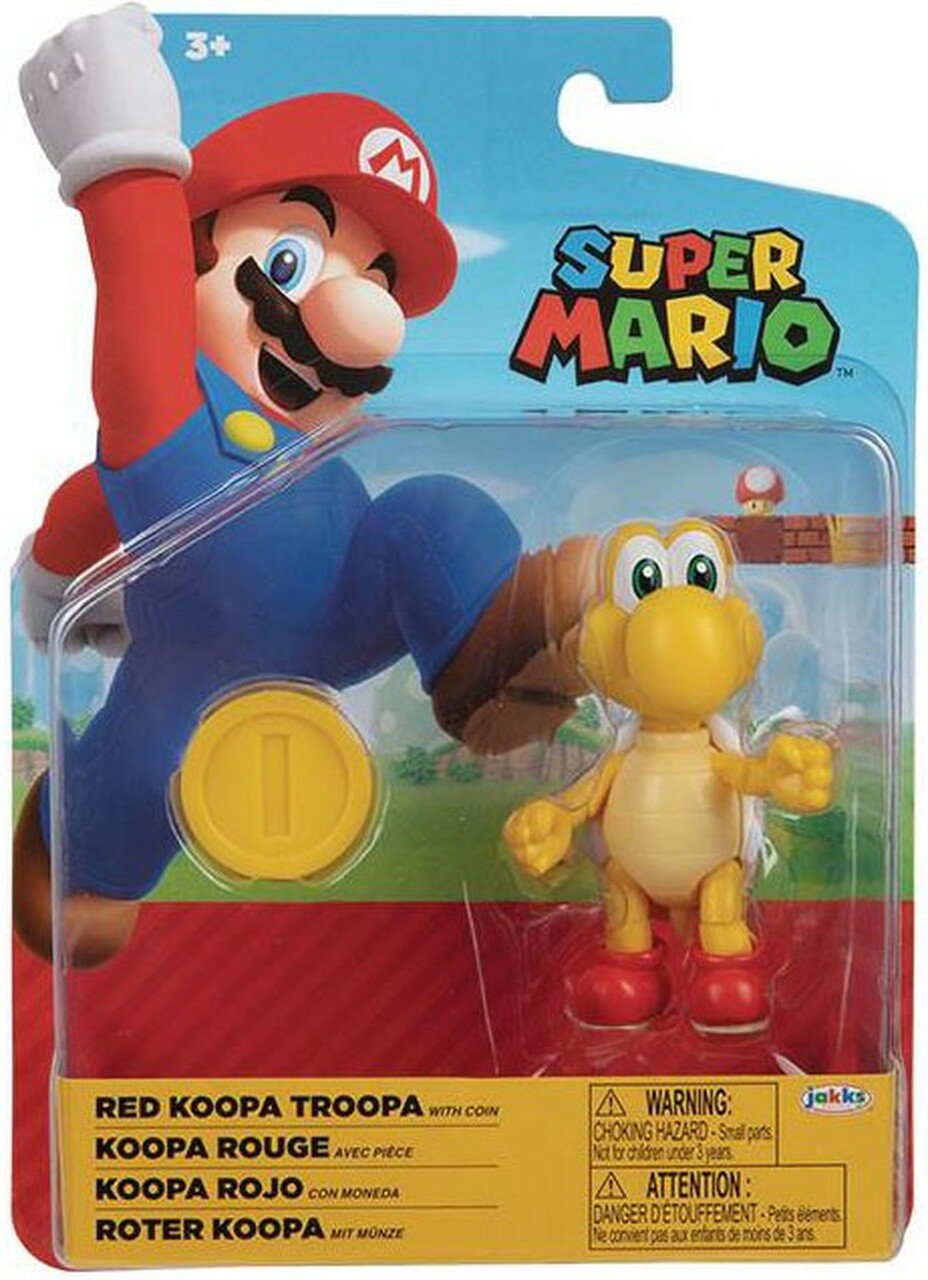 Super Mario Characters: Red Koopa Troopa With Coin