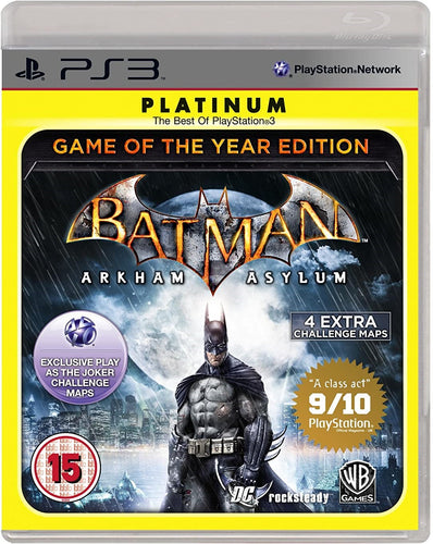 PS3 - Batman: Arkham Asylum: Game of the Year Edition (Platinum) - PlayStation 3