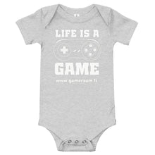 Load image into Gallery viewer, LIFE IS A GAME Baby short sleeve one piece
