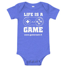 Load image into Gallery viewer, LIFE IS A GAME Baby short sleeve one piece
