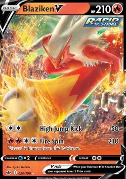 Pokémon TCG: Blaziken V 20/198 - Sword & Shield Chilling Reign