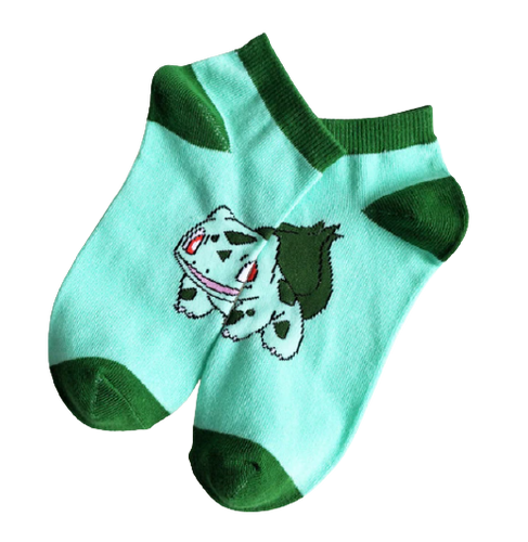 Pokémon: Bulbasaur Socks (Light green/Dark green)