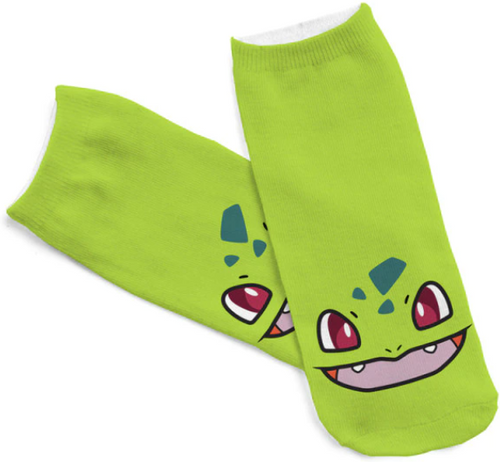 Pokémon: Bulbasaur socks (face)