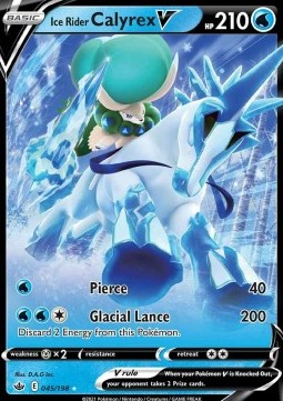 Pokémon TCG: Ice Rider Calyrex V 45/198 - Sword & Shield Chilling Reign