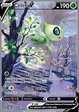 Pokémon TCG: Celebi V (Full Art) 245/264 - Sword & Shield Fusion Strike