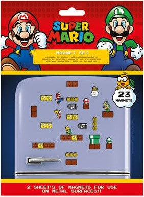 Super Mario Fridge Magnets Mushroom Kingdom