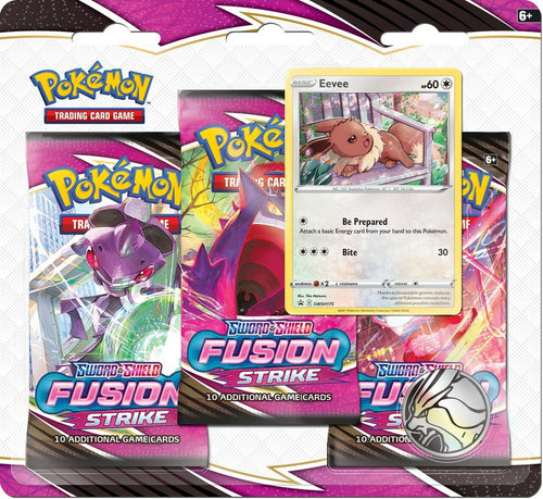 Pokémon TCG: Sword & Shield Fusion Strike - 3-Pack Blister Eevee