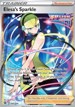 Pokémon TCG: Elesa's Sparkle Full Art 260/264 - Sword & Shield Fusion Strike