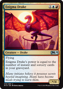 Magic the Gathering - Enigma Drake - M19 Gift Pack (FOIL)