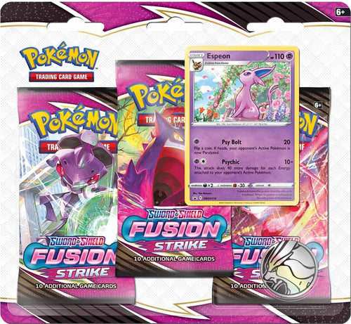 Pokémon TCG: Sword & Shield Fusion Strike - 3-Pack Blister Espeon