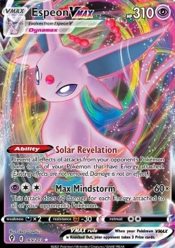 Pokémon TCG: Espeon VMAX 65/203- Evolving Skies