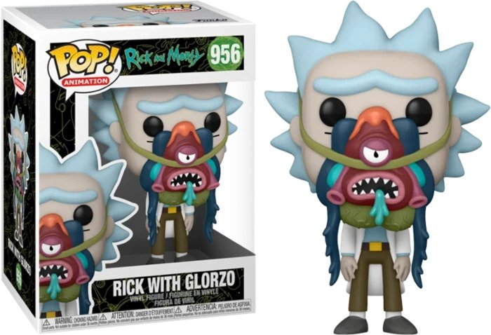 Funko POP! POP Animation: Rick & Morty - Rick with Glorzo #956