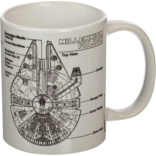 Star Wars Millenium Falcon sketch mug