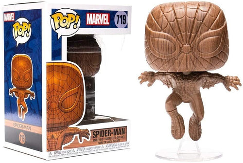 Funko Pop! Marvel: Spider-Man (Wooden Exclusive) #719