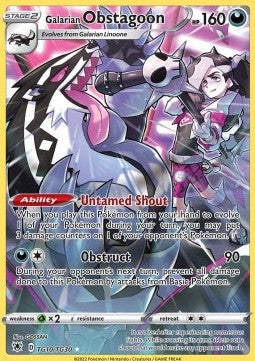 Pokémon TCG: Galarian Obstagoon TG10/TG30 - Sword & Shield Astral Radiance