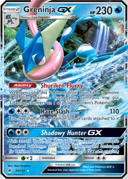 Pokémon TCG: Greninja GX 24/131 - Sun & Moon Forbidden Light