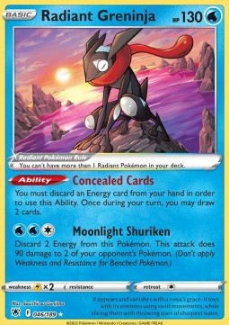 Pokémon TCG: Radiant Greninja 46/189 - Sword & Shield Astral Radiance