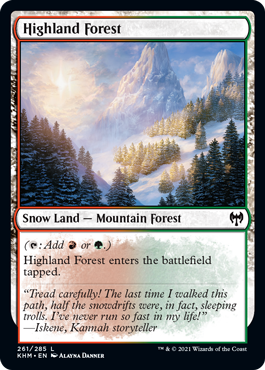 Magic the Gathering - Highland Forest - Kaldheim (FOIL)