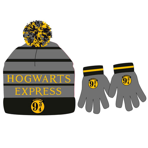 Harry Potter ''Hogwarts Express'' hat and gloves set