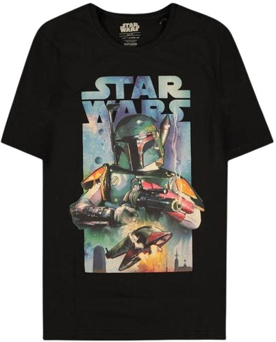 Star Wars - Boba Fett Poster - Men's Short Sleeved T-shirt (Size XL)