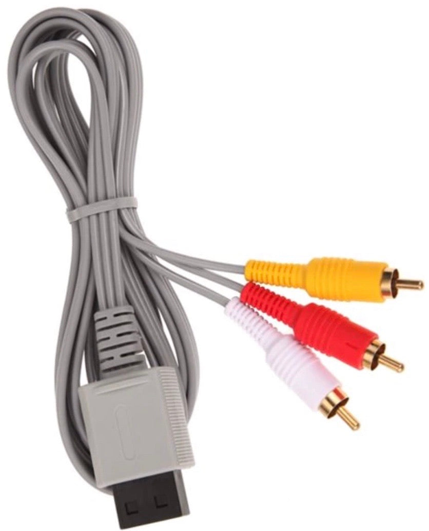 Original Nintendo Wii AV TV RCA Video Cable