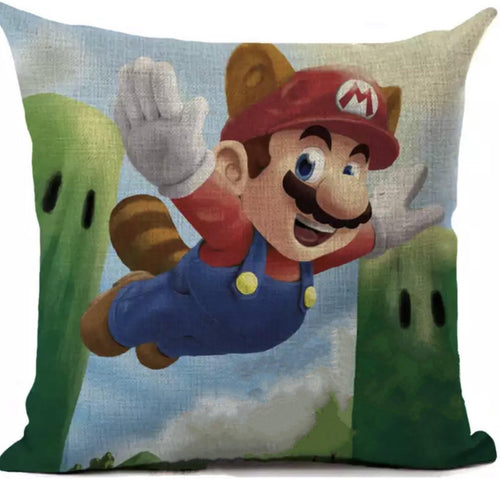 Flying Mario pillow case 45x45cm - Gameroom.fi