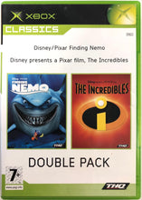 Load image into Gallery viewer, Double Pack: Disney/Pixar Finding Nemo + The Incredibles - Xbox [used]
