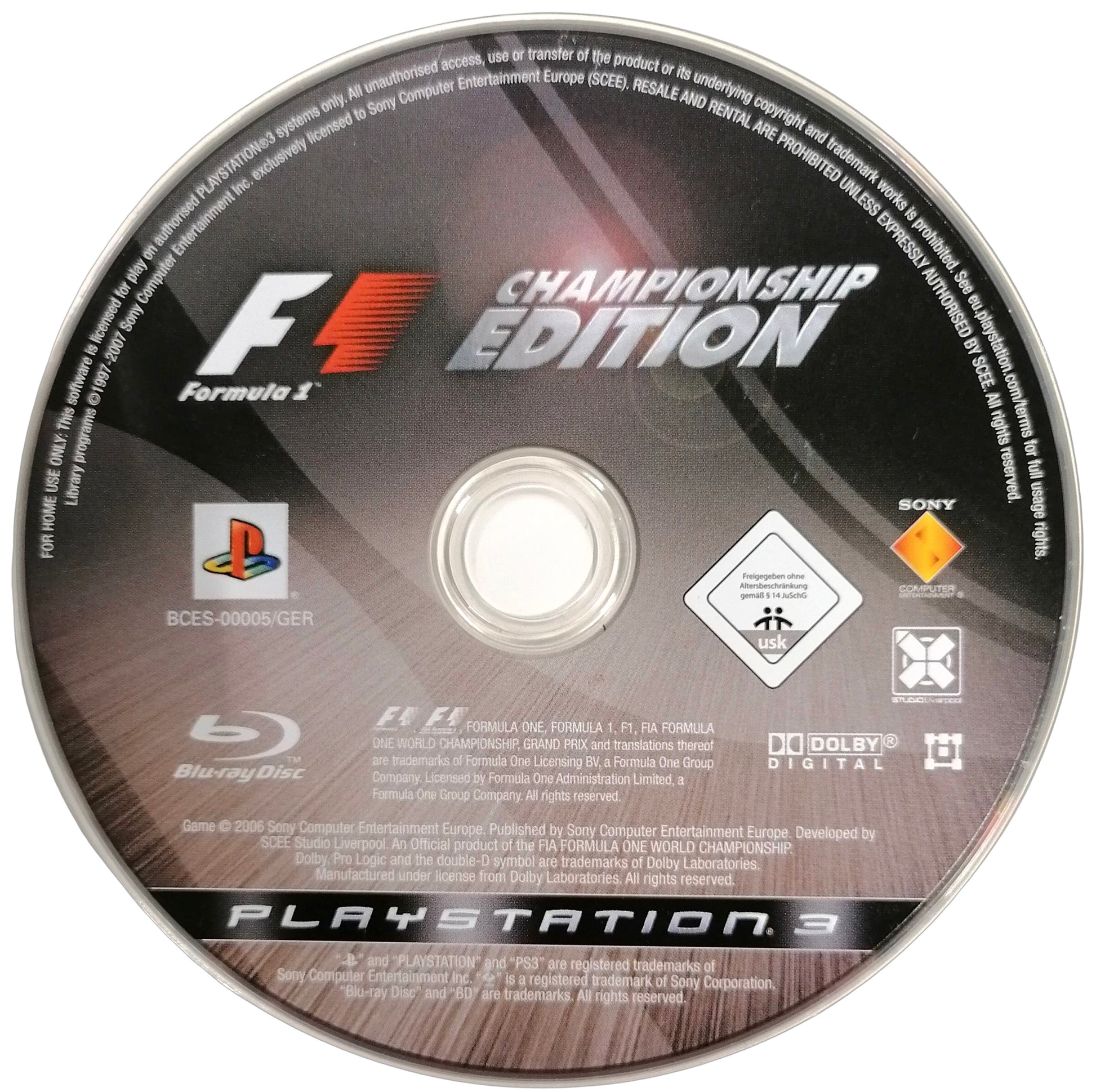 PS3 - F1 Championship Edition (Loose) - Playstation 3 [used]