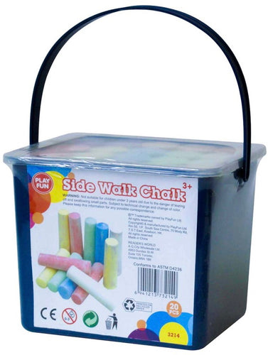 Side Walk Chalk - 20 pieces - PLAY FUN