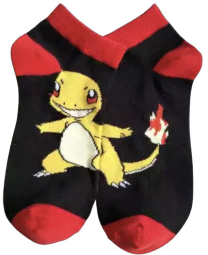 Charmander socks (black & red)