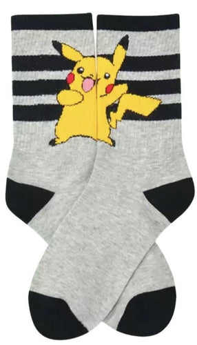 Pikachu socks (gray & black) - Gameroom.fi