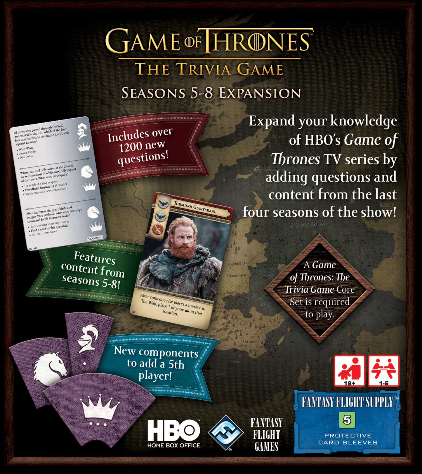 Game Of Thrones The Trivia Game + Seasons 5-8 Expansion