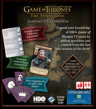 Load image into Gallery viewer, Game Of Thrones The Trivia Game + Seasons 5-8 Expansion
