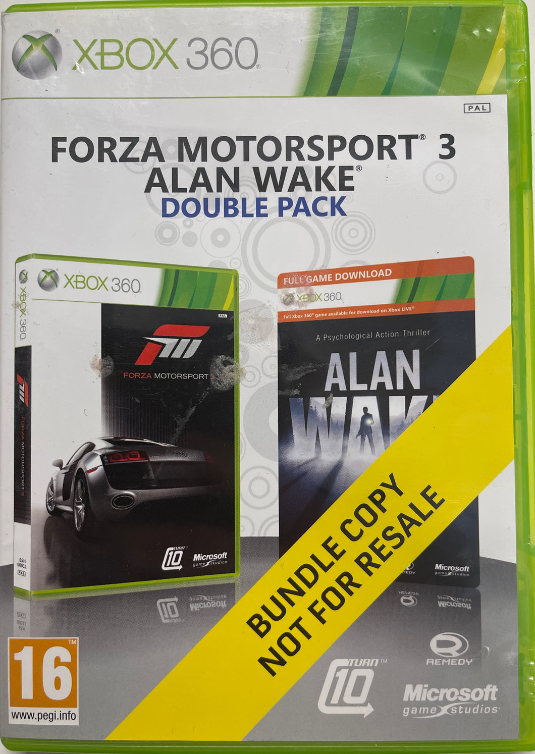 Forza Motorsport 3 - Alan Wake: Double Pack - Xbox 360 [used]