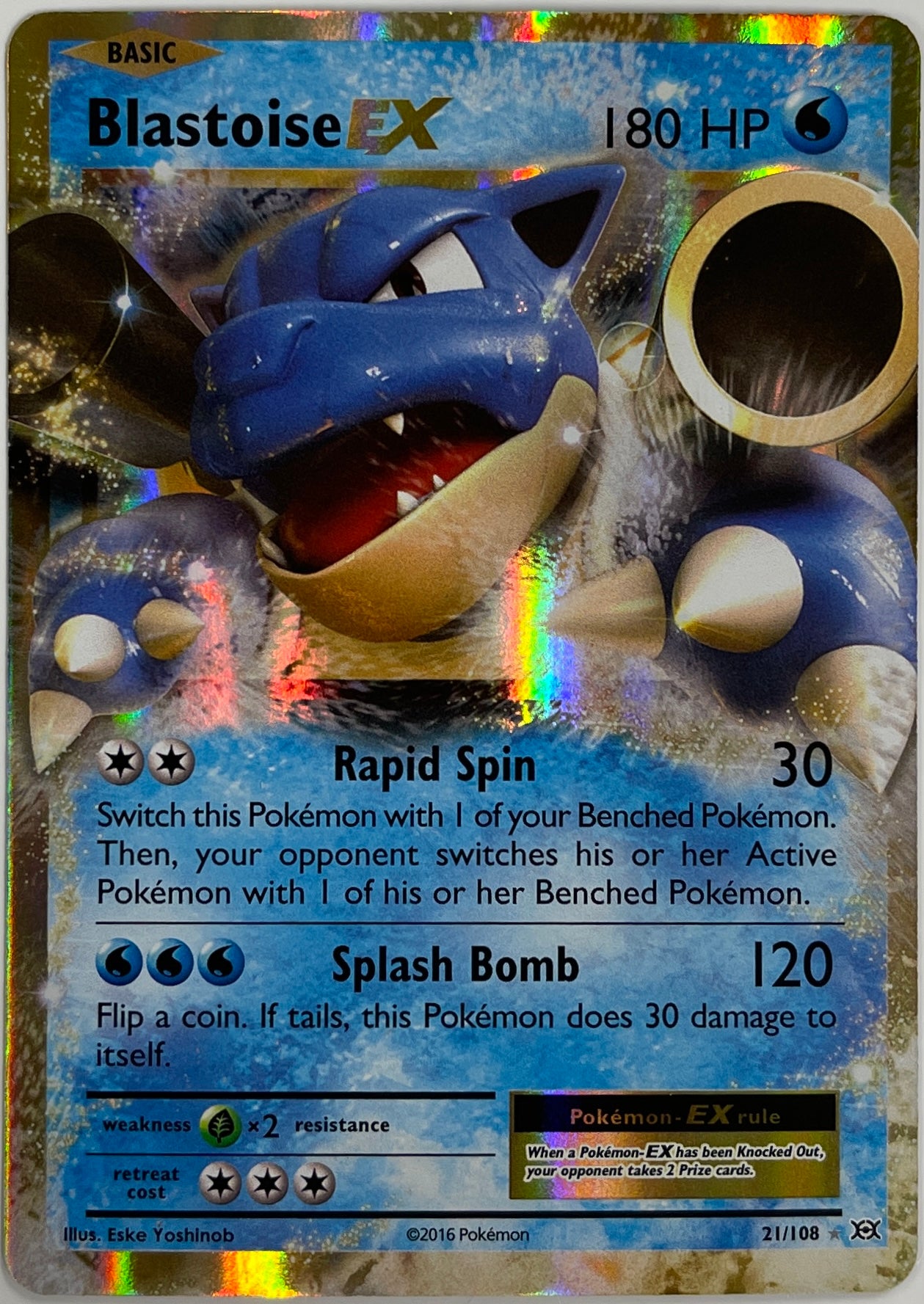 Pokémon TCG: Blastoise EX 21/108 - X & Y Evolutions